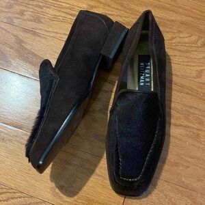 Stuart Weitzman pony hair & suede loafers | Size 4